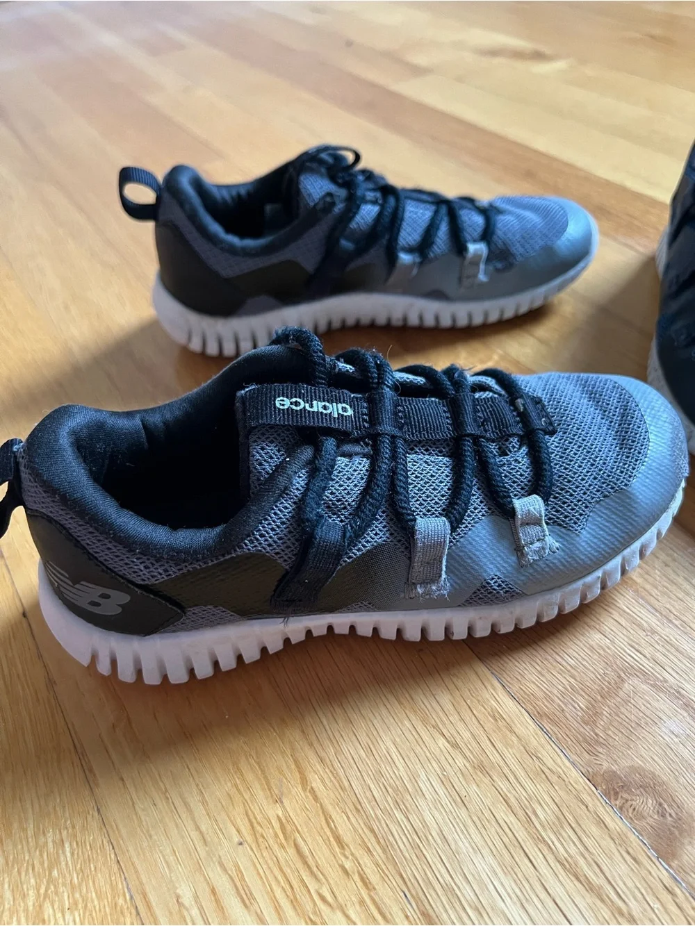 2 Pairs of New Balance elastic lace Sneakers size 13.5**